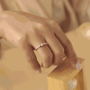 Gold Diamond Ring for Women in Pal Gam Surat