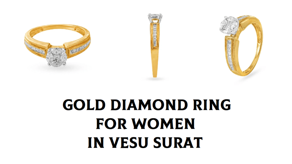 Gold Diamond Ring for Women in Vesu Surat